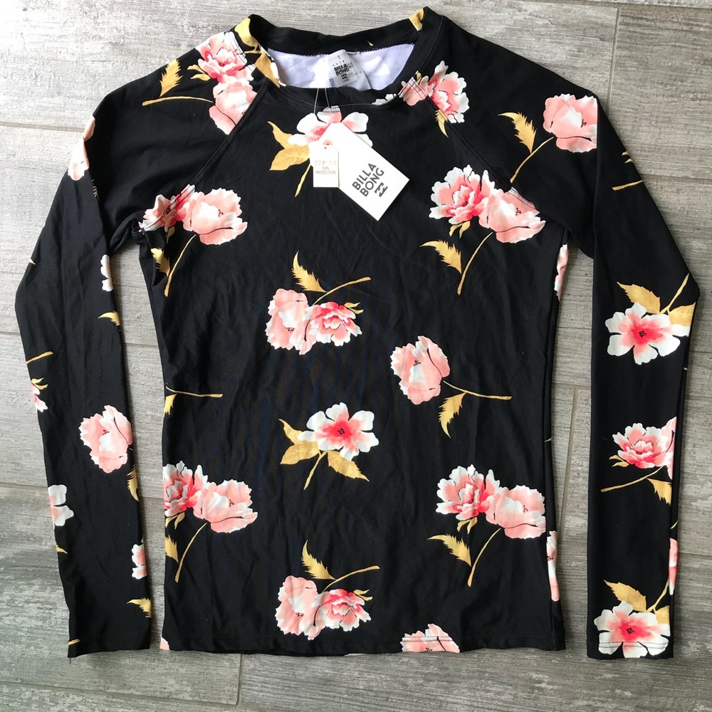 🔥🔥BILLABONG - FLORAL DAWN LS RASHGAURD🔥🔥 - Picture 2 of 4